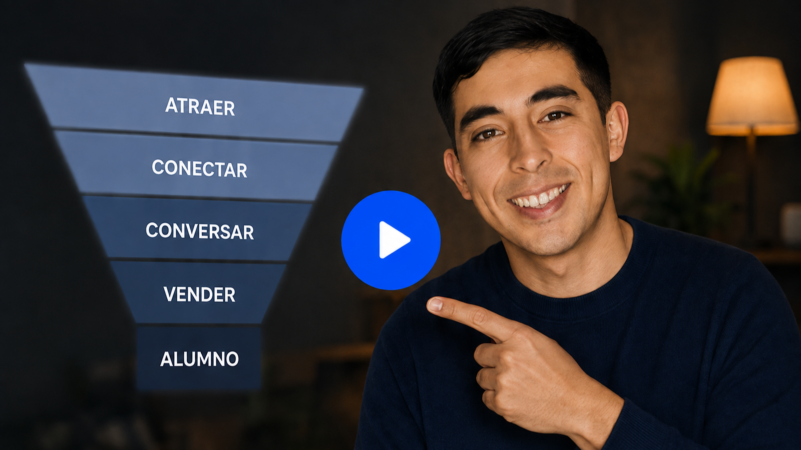 Christian González presentando el sistema para conseguir alumnos particulares